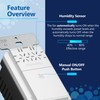 LIDER No Neutral Wire Required Humidity Sensor Switch, Automatic Humidity