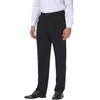 Soojun Men's Flex Pleated Front Classic Fit Dress Pants, Black,