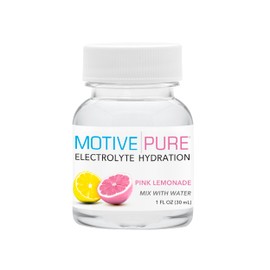 MOTIVE PURE Electrolyte Hydration, Pink Lemonade, 1 oz Mini Bottle, 12-Pack