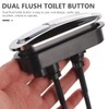 DOITOOL Dual Flush Valve Replacement Button 11x4 cm Toilet Tank