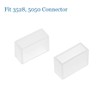 uxcell 50pcs Silicone Plug Fit 5050 10mm Wide LED Tube