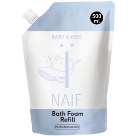 Naïf - Nourishing Bath Foam - Refill Pack - Foam Bath for Children with Cottonseed Oil - Baby Care with Natural Ingredients - Vegan - Free from Microplastics and Mineral Oil - 500ml