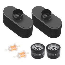 Air Filter & Oil Filter & Fuel Filter Tune Up Kit Compatible with Kawasaki FR651V FR691V FR730V FS481V FS541V FS600V FS651V FS691V FS730V 4-cycle engine (2 sets)
