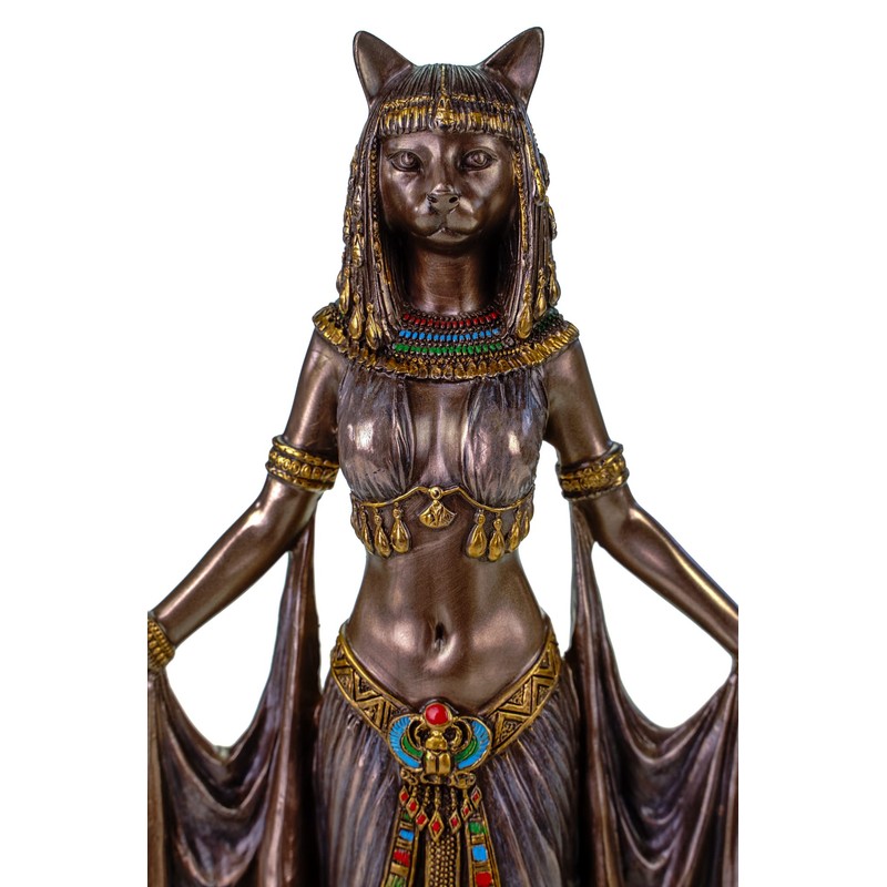 Veronese Egyptian Goddess Bastet 26 cm Egypt Pharaoh Bronzed Figure