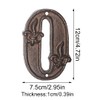 Zayookey Cast Iron House Numbers, 12 cm, Address Number Plate,