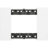 Bticino KA4803KW Living Now 3-Module Plate, White, 120 x 50