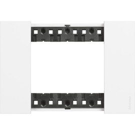 Bticino KA4803KW Living Now 3-Module Plate, White, 120 x 50 x 10 cm