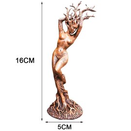WINBST Resin ornaments of the forest goddess statue tree ornaments, statue figurines garden handicraft garden handicraft ornaments sculpture decorationWeatherproof garden statues, great garden gifts