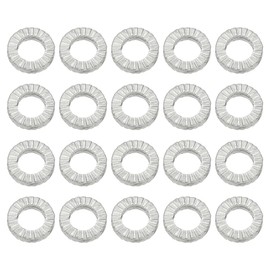 PATIKIL Wedge Locking Washers, 20 Pack Manganese Steel Vibration Resistant Safety Washers for M4 Bolts Screw (4.3 x 7.6 mm ID*OD)