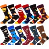 WeciBor Men's Funny Crazy Cotton Dress Socks 12 Pack Novelty