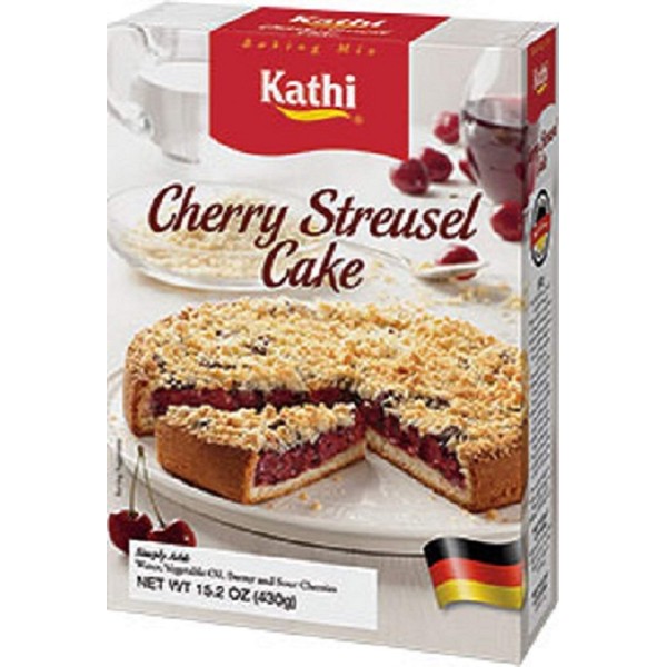Kathi Cherry Streusel Cake Mix, 15.2 Ounce