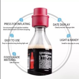 Unbranded SODA SAVER CAN Covers Bottle Silicone Lid Protector Drink Plastic Pumper