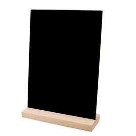 HEALLILY Wooden Tabletop Chalkboard with Stand Mini Chalkboard Signs Desktop Message Board for DIY Home Decoration 1Pcs (Rectangle)