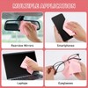 Molain 10 Pieces Microfiber Glasses Cleaning Cloths, Reusable Soft Lens