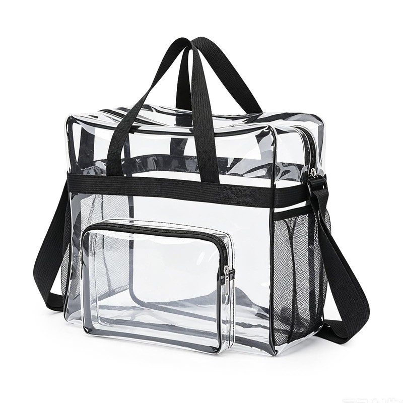Bolsa Transparente Mujer Cosmetiquera Neceser Crossbody PVC para Concierto