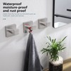 KOKOSIRI Bath Towel Hook Wall Mount Square Robe Hook Coat