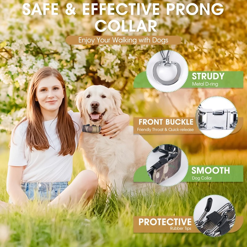 Adjustable Training Collar with Quick Release Buckle, No Pull Dog