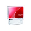 COLOP Printer 20 Text Stamp with Pictogram, Blue and Red