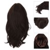 Women Synthetic Wig Long Straight Black Wigs Elastic Hair Wig
