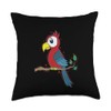 Parrot exotic tropical Animal Throw Pillow