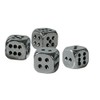 Dice Valve Chrome with Black Spots, Set of 4, 02464