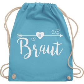 Shirtracer - Gym Bag Backpack - The Bride, 5 Light Blue