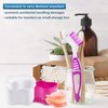 2 Denture Bath Case and 2 Denture Cleaner Brushes Retainer