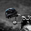 Cartman Cruiser Scooter Motorcycle Half Face Helmet, Blue Skull Graphics,