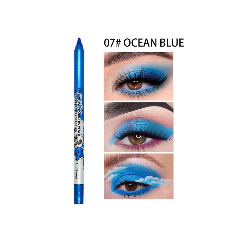 Blue Eyeliner Pencil, Pointed Tip For Fine Lines And Wing