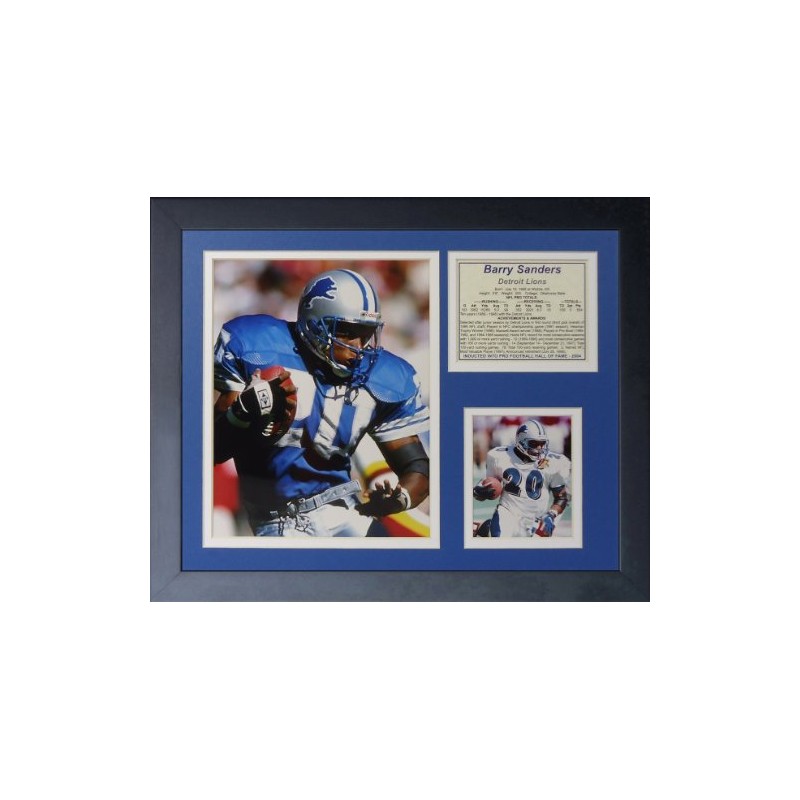 Legends Never Die Barry Sanders Home Collage Photo Frame, 11"