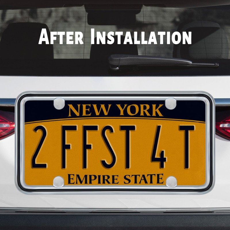 Hanwell Products 1pcs Heavy Duty Metal License Plate Frame, Made