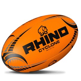 Fluorescent Cyclone Practice Rugby Ball Fluro Pink 3