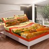 Feelyou Japanese Ramen Queen Size Bed Sheet Set (3 Piece