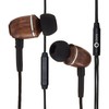Onyx Genuine Wood Wired in-Ear Headphones with Sound Isolation and