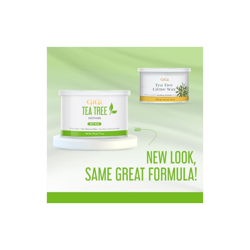 GiGi Tea Tree Creme Wax, 14 Ounce