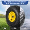GICOOL 15x6.00-6nhs Lawn Mower Tire Assembly, 15x6-6 Riding Lawnmowers and