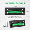 4PCS RV Bubble Level, Stick-on Leveling Tool with Graduated Scale,