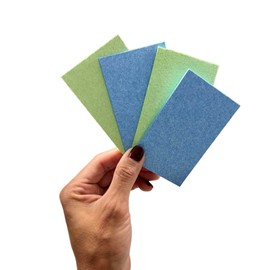 Generic Amust 12 Pack Cellulose Sponges for Kitchen, pop up Sponge, Compressed sponges for Cleaning, Sponges, Bathroom, Bulk Sponges, Natural Sponge, Kitchen (Green & Blue), OS-KCS0023