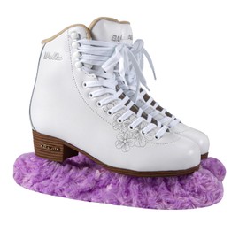 TUYUU Ice Skate Guards,Fuzzy Skate Guards for Hockey Skates Figure Skates Ice Skates.Ice Skate Blade Covers for Toddler Kids Youth Adults Men Women Boys Girls.Skate Soakers (Purple#A, L)