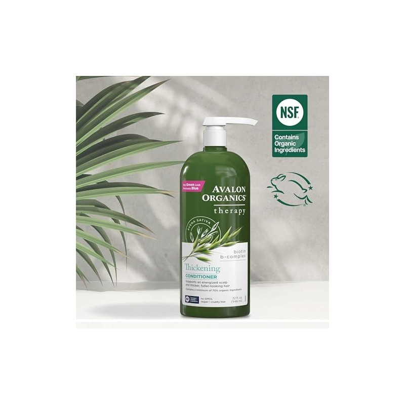 Avalon Organics Biotin B-Complex Thickening Conditioner, 32 oz.