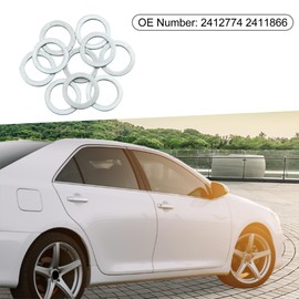 A ABSOPRO Copper Crush Washers Flat Sealing Gaskets Rings 16mm ID. 22mm OD. (Set of 10)