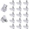 60 Pcs 5mm Clear Plastic Cabinet Shelf Support Pins, Clear