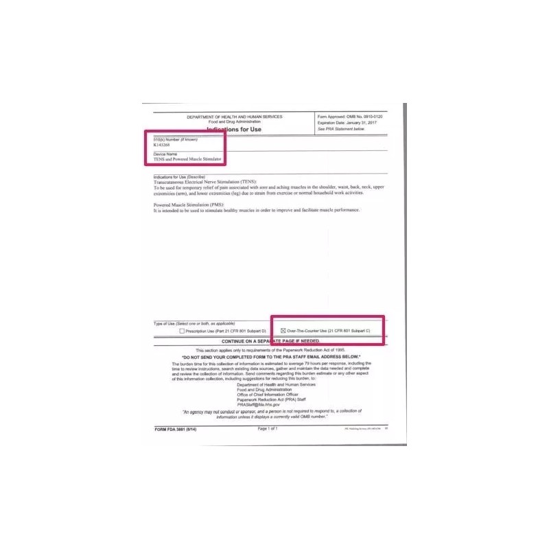 TENS EMS Unit Machine EMS Electric Pulse Massager 36 modes