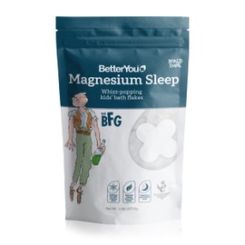 BetterYou Magnesium Sleep Whizz-Popping Kids' Bath Flakes, Pure Zechstein Magnesium Chloride, Aids Relaxation Before Bedtime, in Partnership with The Roald Dahl Story Company