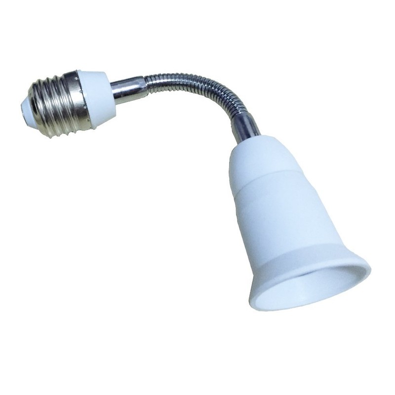 DZYDZR Pack of 2 E27/E26 Extension LED Lamp Socket, Flexible