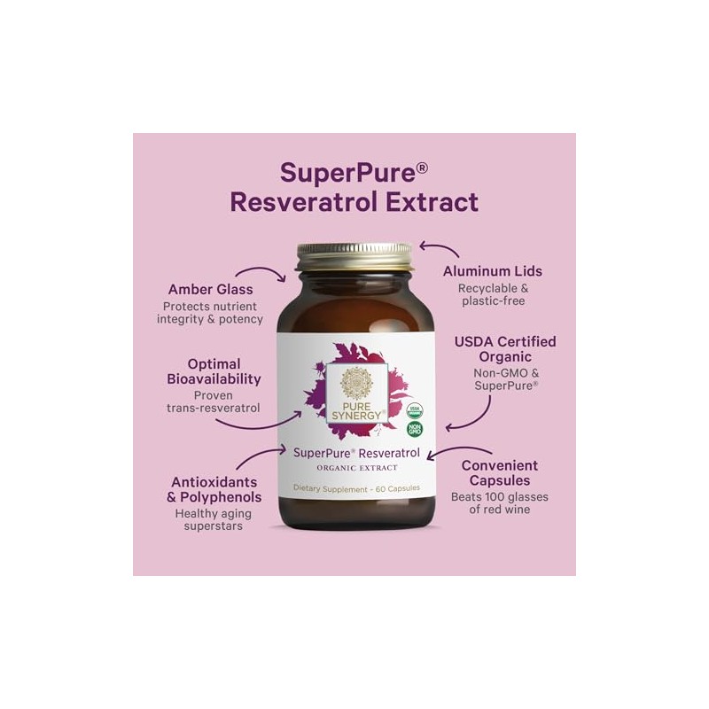 Pure Synergy Extracto de Resveratrol Superpuro