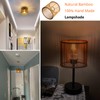 RattanShades boho small lamp shades set of 2,rattan lampshades unique