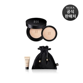 Hera 갤러리아 단독 블랙 쿠션 파운데이션 듀오 SPF34/PA++ (본품15g+리필15g) Galleria Exclusive Black Cushion Foundation Duo SPF34/PA++ (Main Product 15g + Refill 15g)