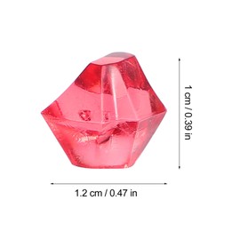 Toddmomy 1 Bag Board Game Stone Resin Crystal Stone Colorful Crafts Stone Rocks Tokens Vase Filler for Fish Tank Flower Pot Decor 100g