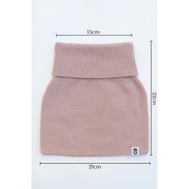 KNITAS Knitted Scarf Wool Tube Scarf for Children I Super Soft and Warm Knitted Loop Scarf to Protect the Neck in Autumn Winter I Slip Scarf, pink